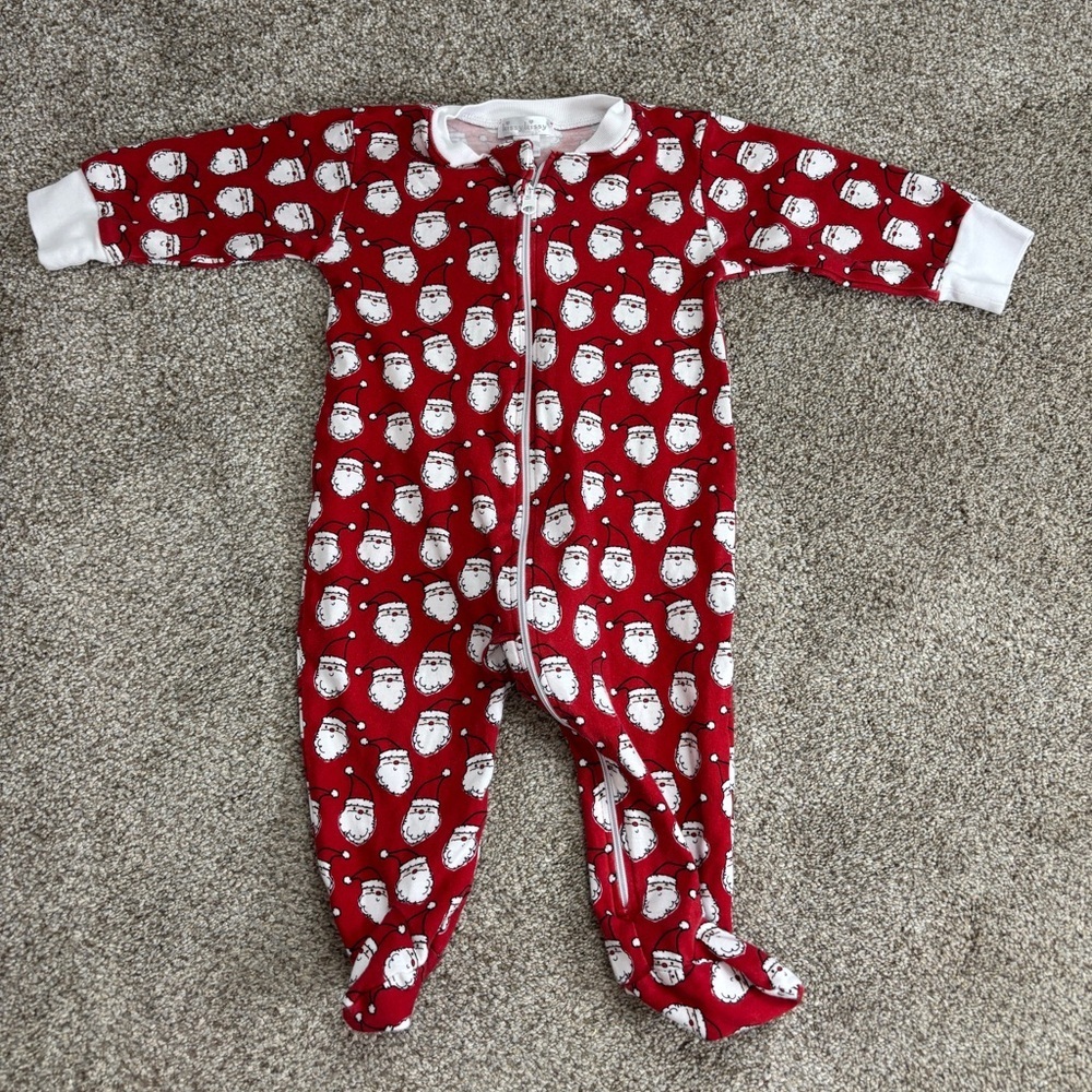Kissy Kissy Unisex-Baby Neutral Pjs Ho Ho Ho Print Footie With Zipper 6-9 months
